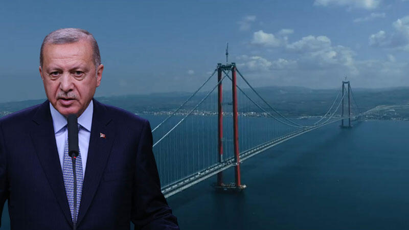 Cumhurbaşkanı Erdoğan'dan '1915 Çanakkale Köprüsü' paylaşımı